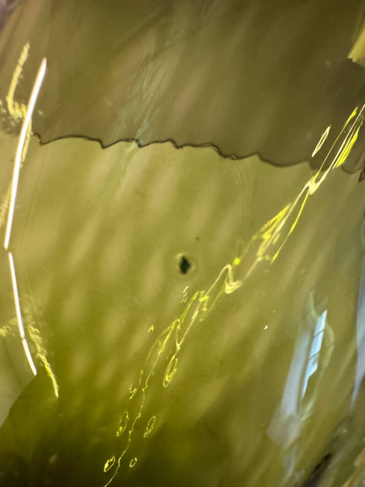 Vase en verre soufflé, Italie années 70/80