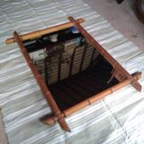 Vintage bamboo mirror 60x78cm