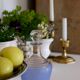 50s blue granite decanter