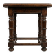 Table ancienne en chêne massif – Pieds tournés balustres et entretoise, sty
