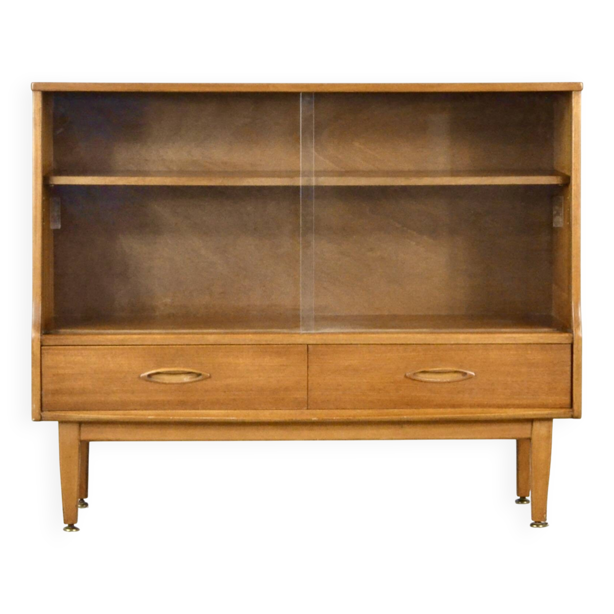 Jentique Midcentury Teak Bookcase / Display Cabinet. Vintage Modern