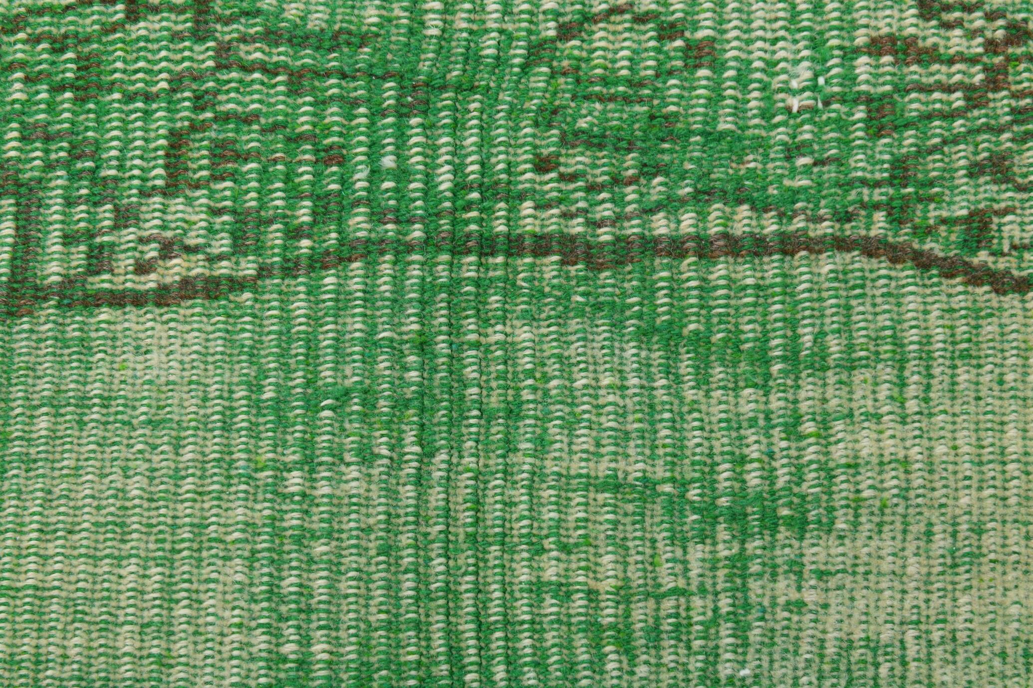 5x8 Dark Green Geometric Style Camouflage Vintage Rug, 155x238 Cm