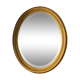 Miroir ovale doré du XXe siècle