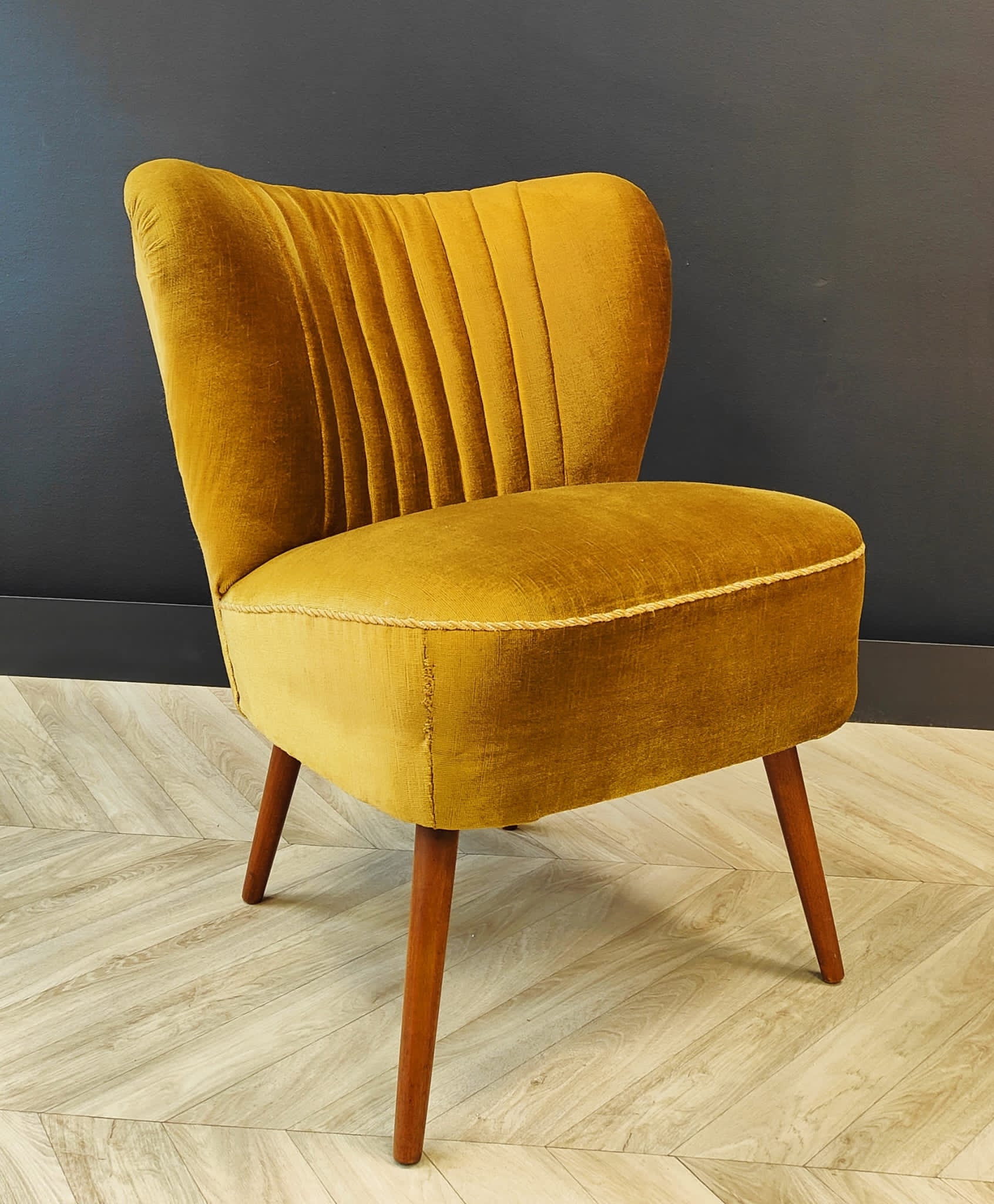 Mid century cocktail chair vintage