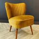 Mid century cocktail chair vintage