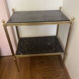 Marble and brass console