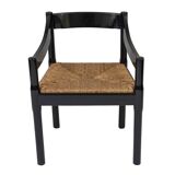 Set of 4 vintage Carimate armchairs by Vico Magistretti for Cassina, Italy 1960s