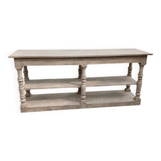 Antique style wooden draper's table