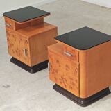 Jindrich Halabala dressing table and bedside tables for Up Zavody 1950