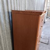 4-drawer wooden filing cabinet