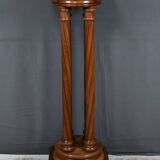 Swivelling stool in walnut, neo-Gothic style – 1900