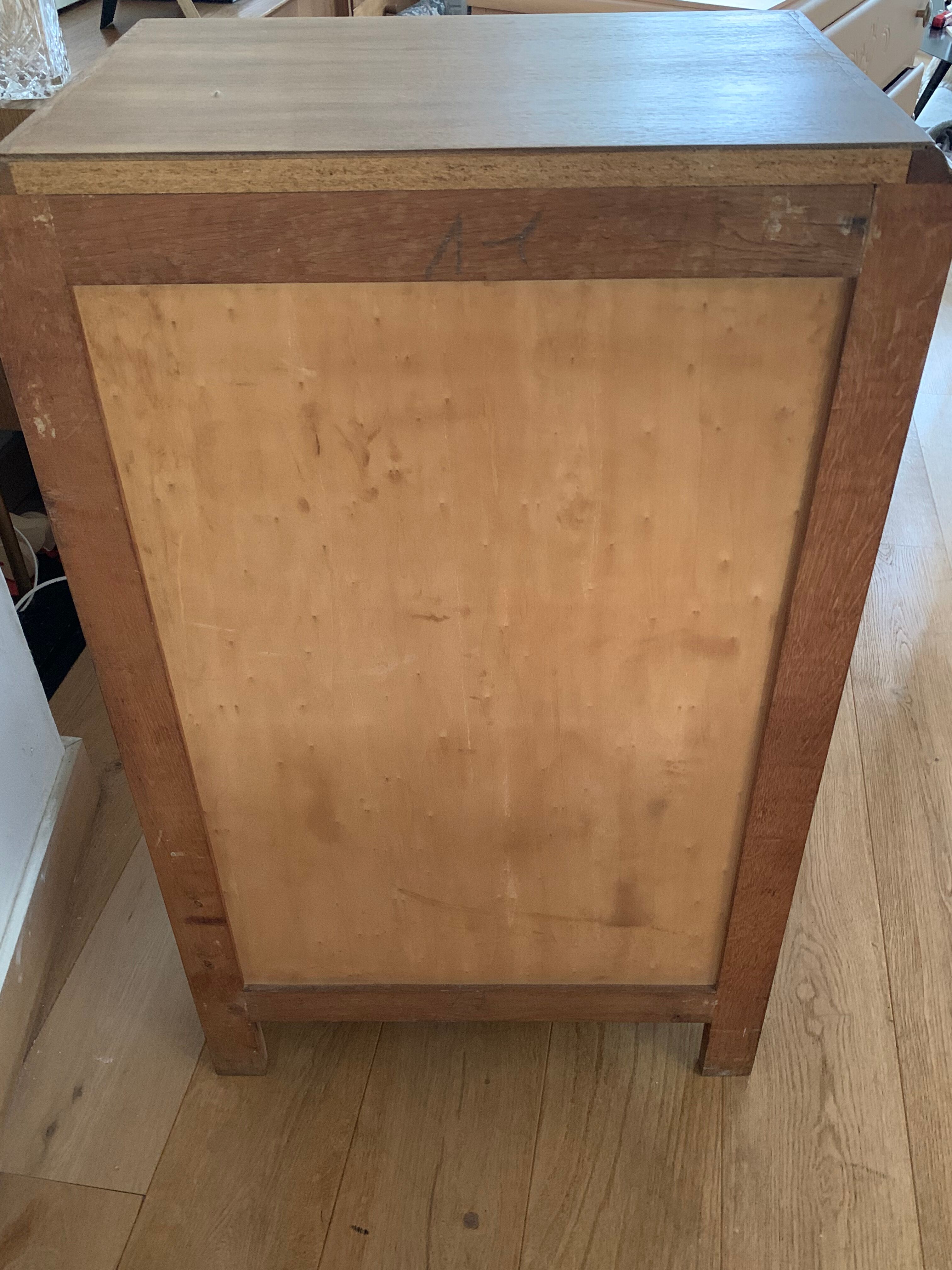 Vintage oak chiffonier