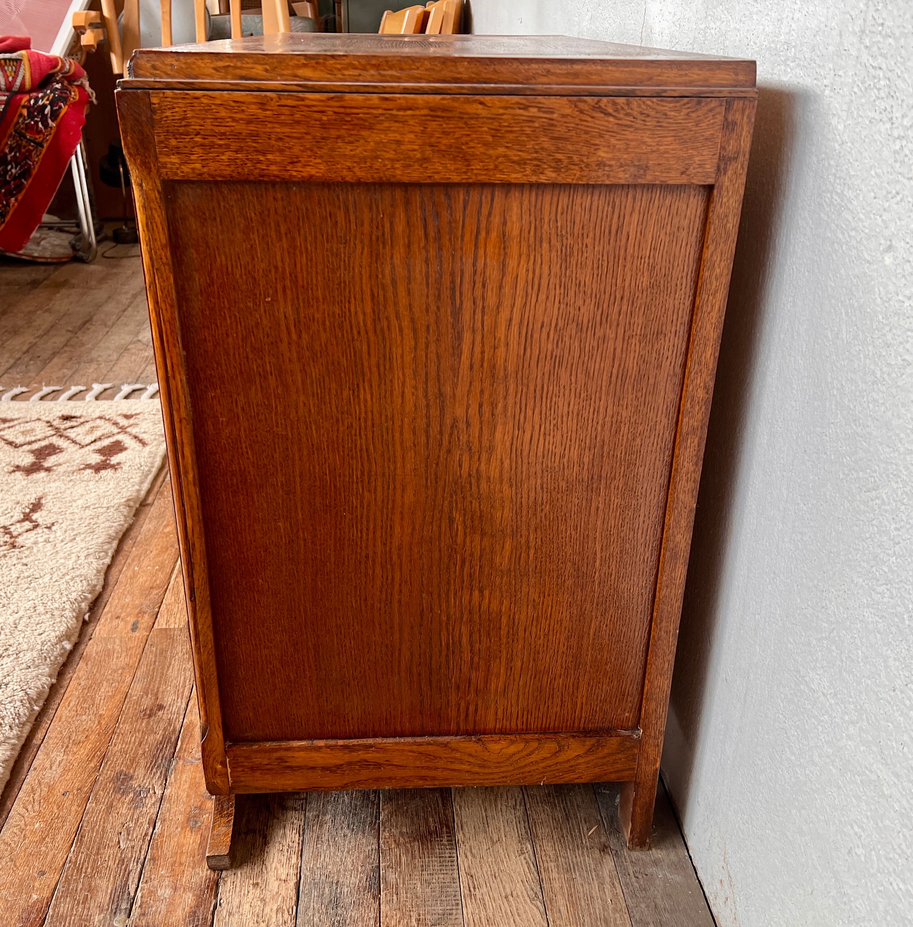 Commode style art deco 1950 1960 handles pink brass