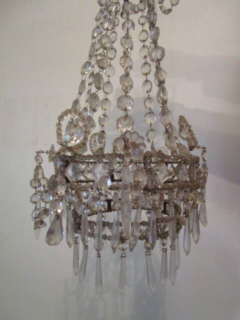 Antique balloon chandelier with tassels