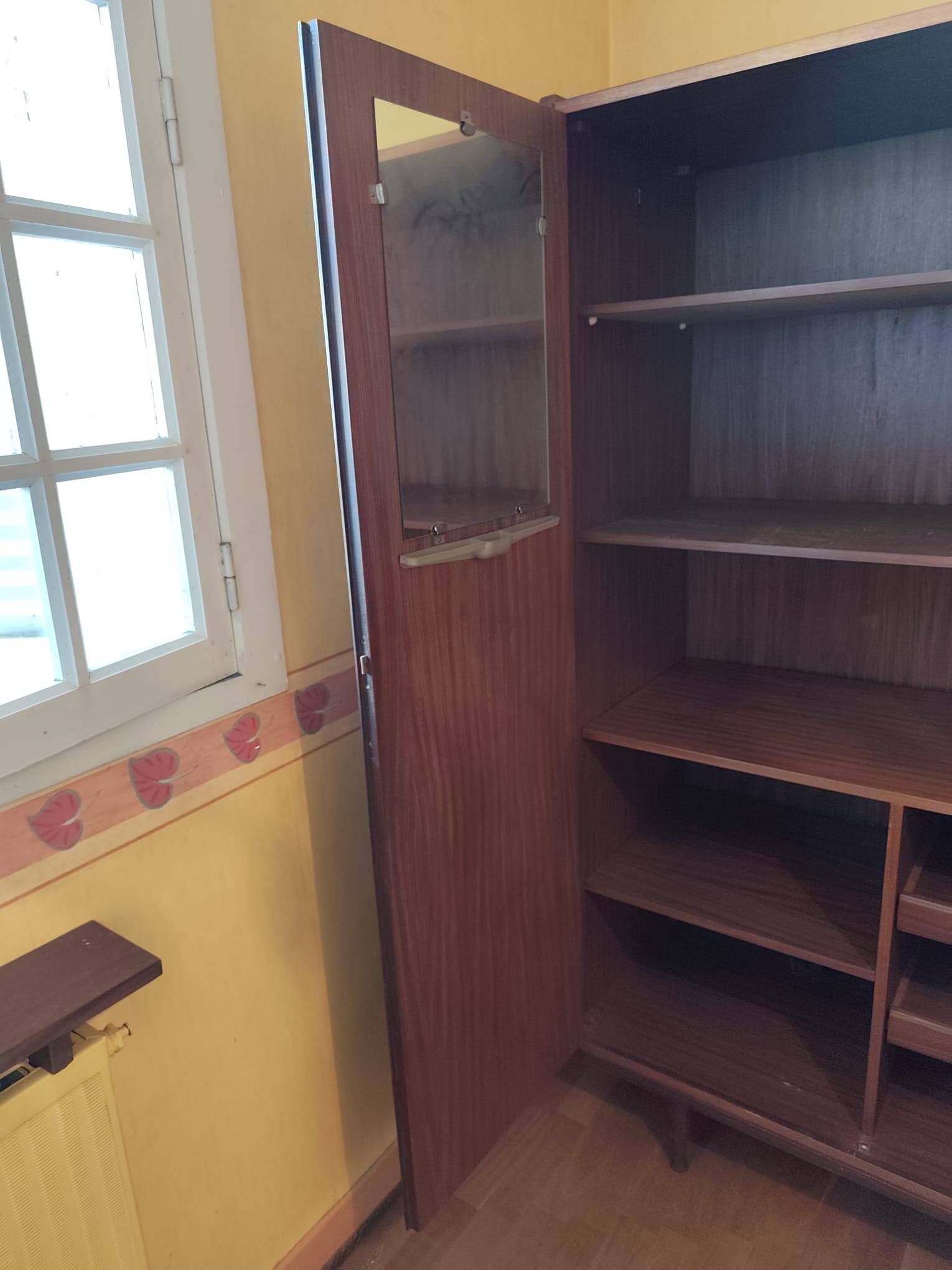 Armoire 4 portes design vintage années 60 | fabricant belge van pelt (signé