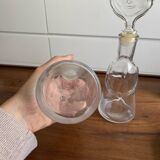 Pair of decanters by Erik Hoglund for Neiman Marcus, "People" series, Kosta Boda