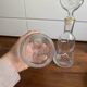 Pair of decanters by Erik Hoglund for Neiman Marcus, "People" series, Kosta Boda