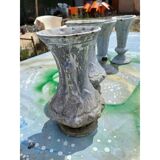 2 pairs of cast iron vases 1900 Charleville-Mézières