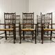 Lancashire spindleback dining arm chairs 1900's