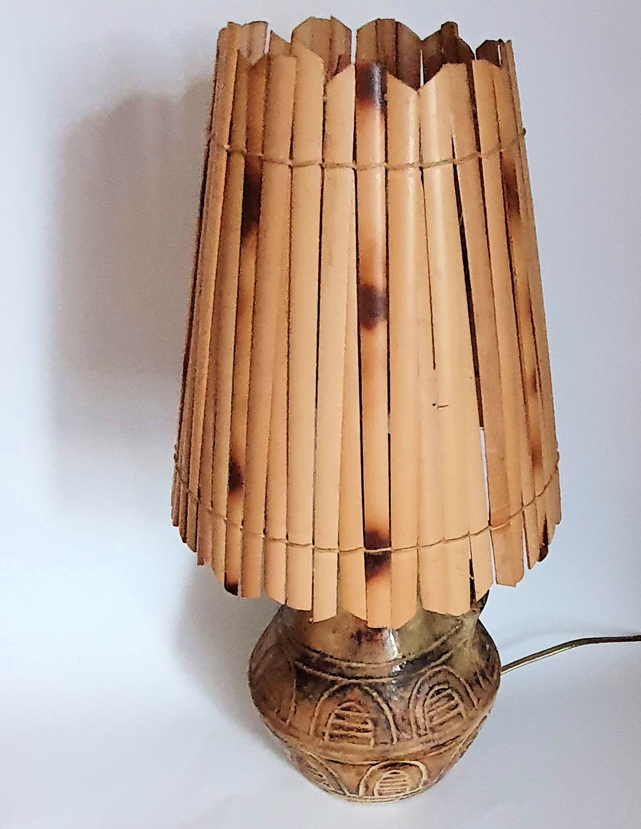Olivier Pettit Vallauris ceramic lamp