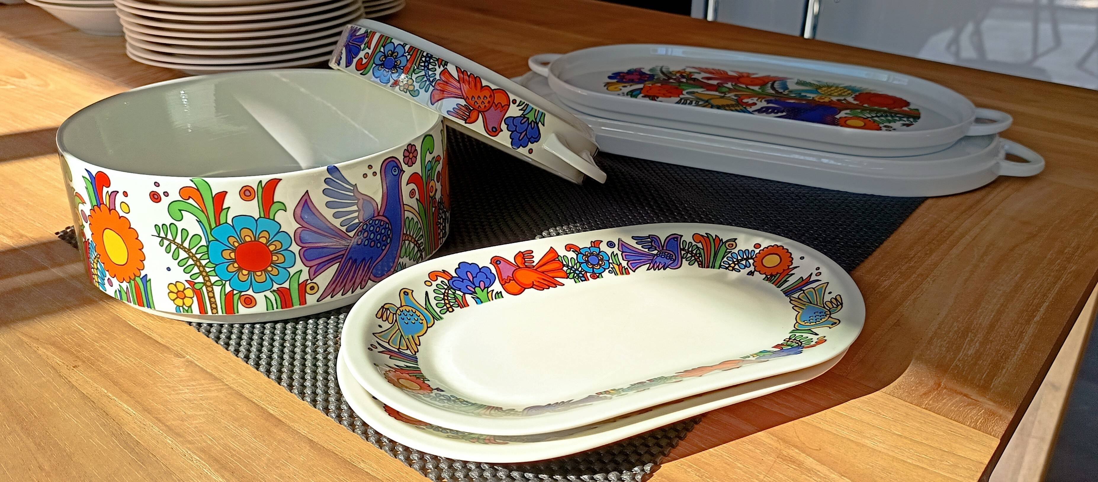 Villeroy & Boch dinner service – Acapulco model (1970s, blue stamp)