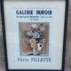 Affiche Galerie Pierre Fillette