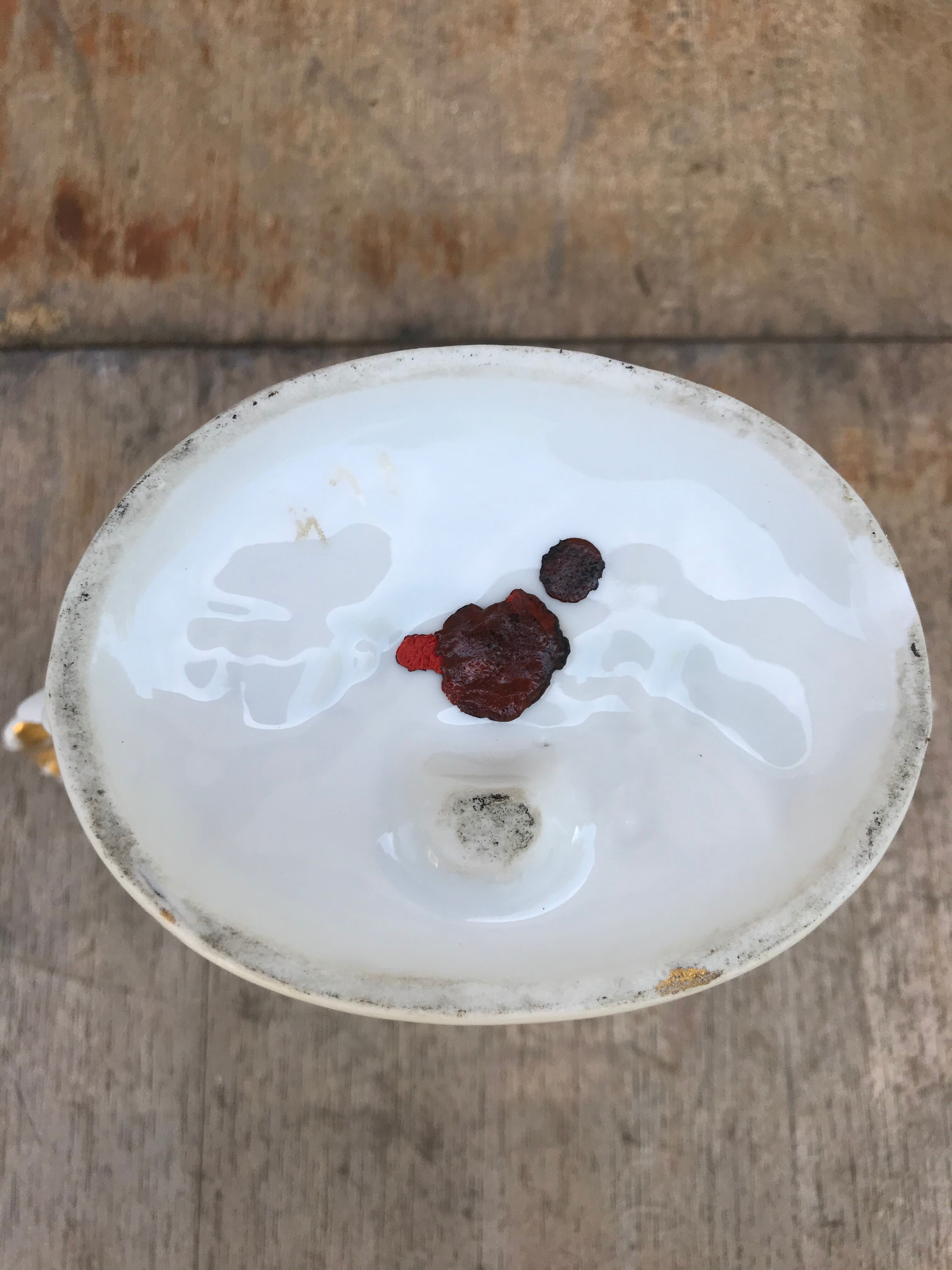 Former Vase De Marié Porcelain Blanche - Vintage Gilding