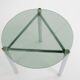 Side table with frame in chrome and glass 1960 s