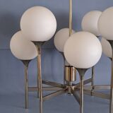 Chandelier Sciolari 8 balls in satin glass.