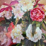 Still life with a bouquet of flowers.