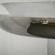 1930s Bauhaus UFO Chrome and Glass Pendant Light, Czechoslovakia