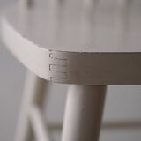 Scandinavian vintage white chairs