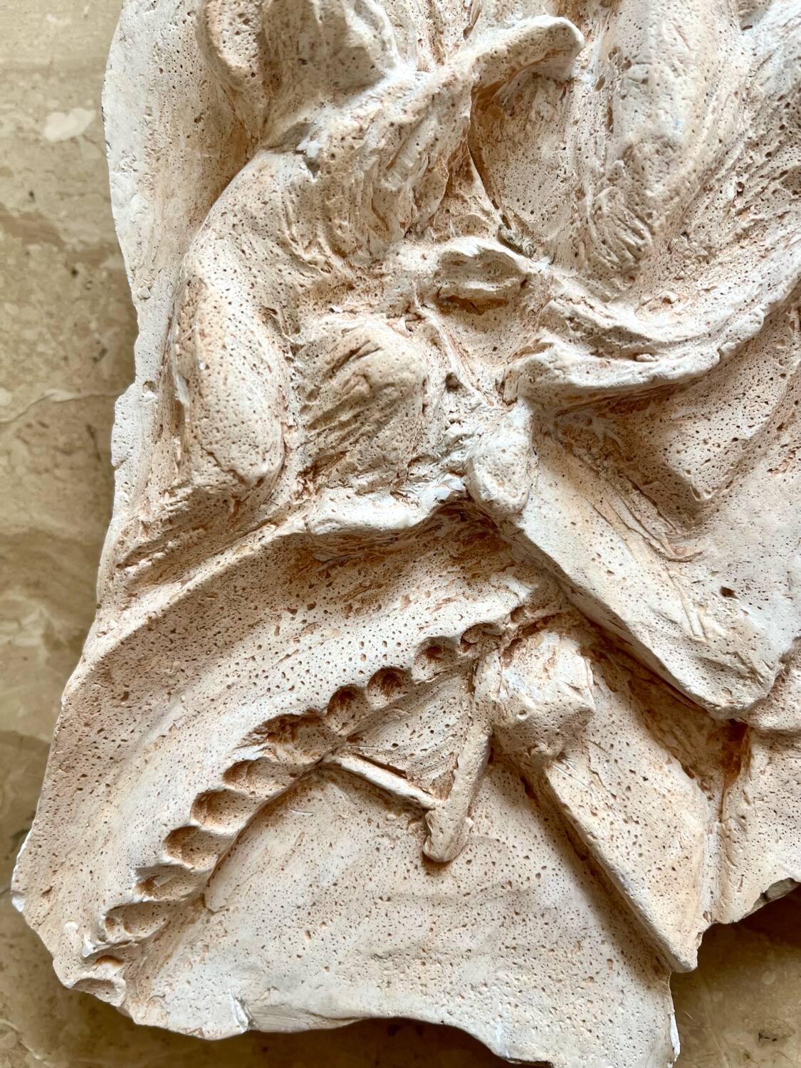 Plaster bas-relief
