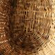 Wicker basket with two oval handles