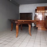 Table expandable oak Gaston fish 1940 art deco