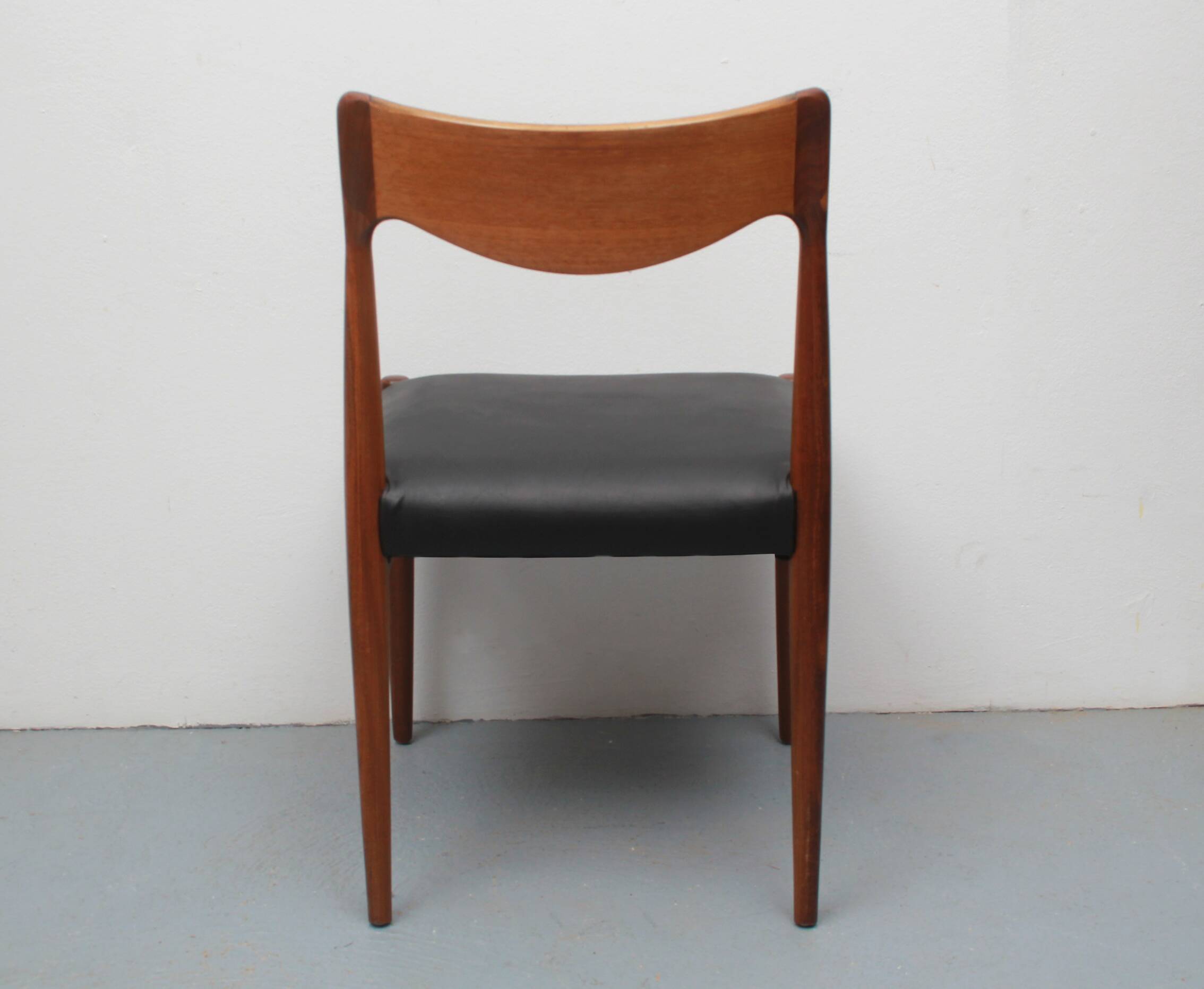 1960s diningchair in teak and leather