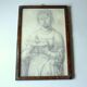 Dessin au crayon romantique antique
