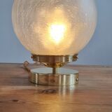 Cracked glass table lamp