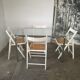 Set of 4 folding chairs, can.