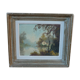 Old landscape painting signed vernon framed