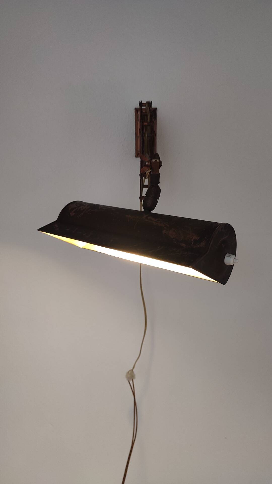 Vintage Industrial Scissor Arm Wall Lamp, Metal Pantograph Light
