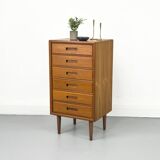 Commode danoise en teck de Fanø, années 1970