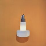 Luminaire Flambeau en verre de Murano opalin blanc, Circa 1970
