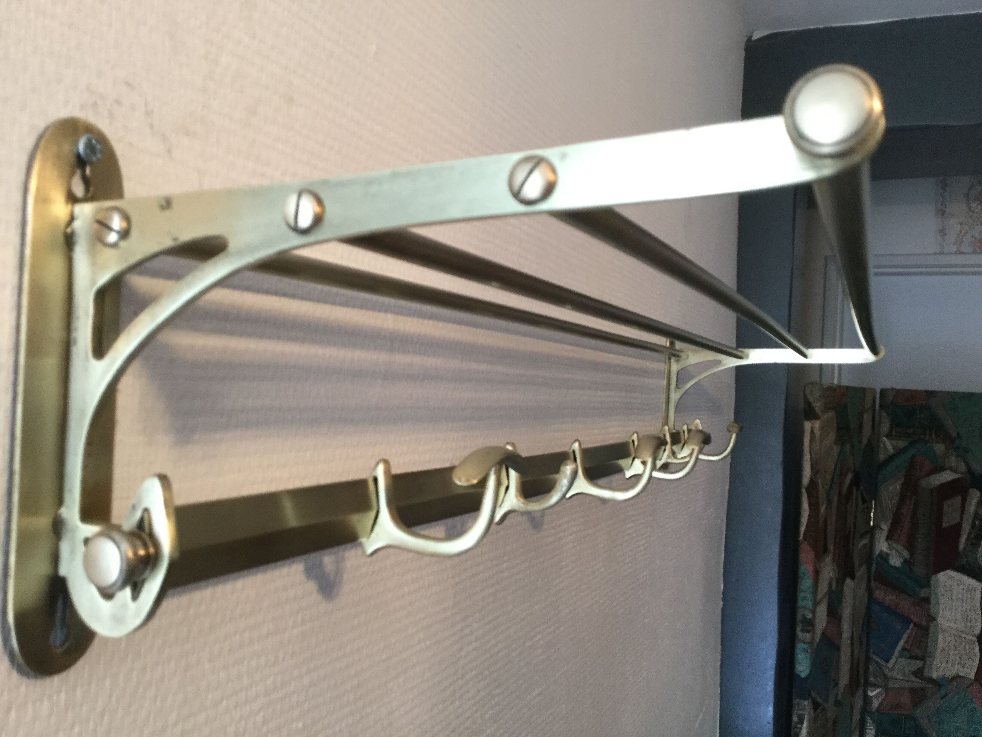 Brass coat holder