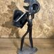 Alain Longet (1950- ), metal sculpture, turnkey accordionist, art XXth