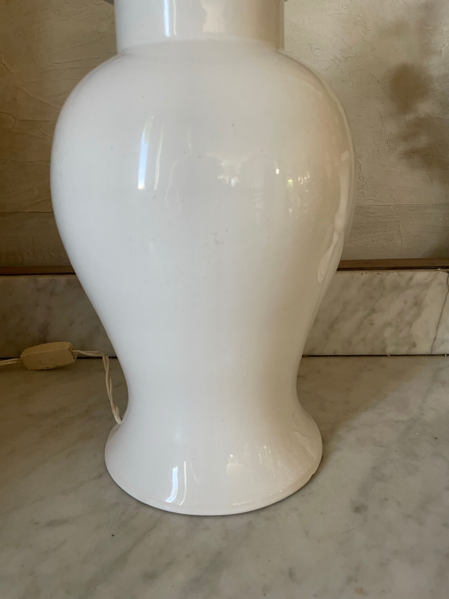 Vintage glazed ceramic lamp
