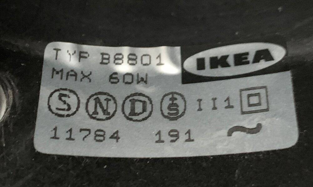 Vintage Postmodern Eno table lamp in glass and terrazzo from Ikea, 1990s.