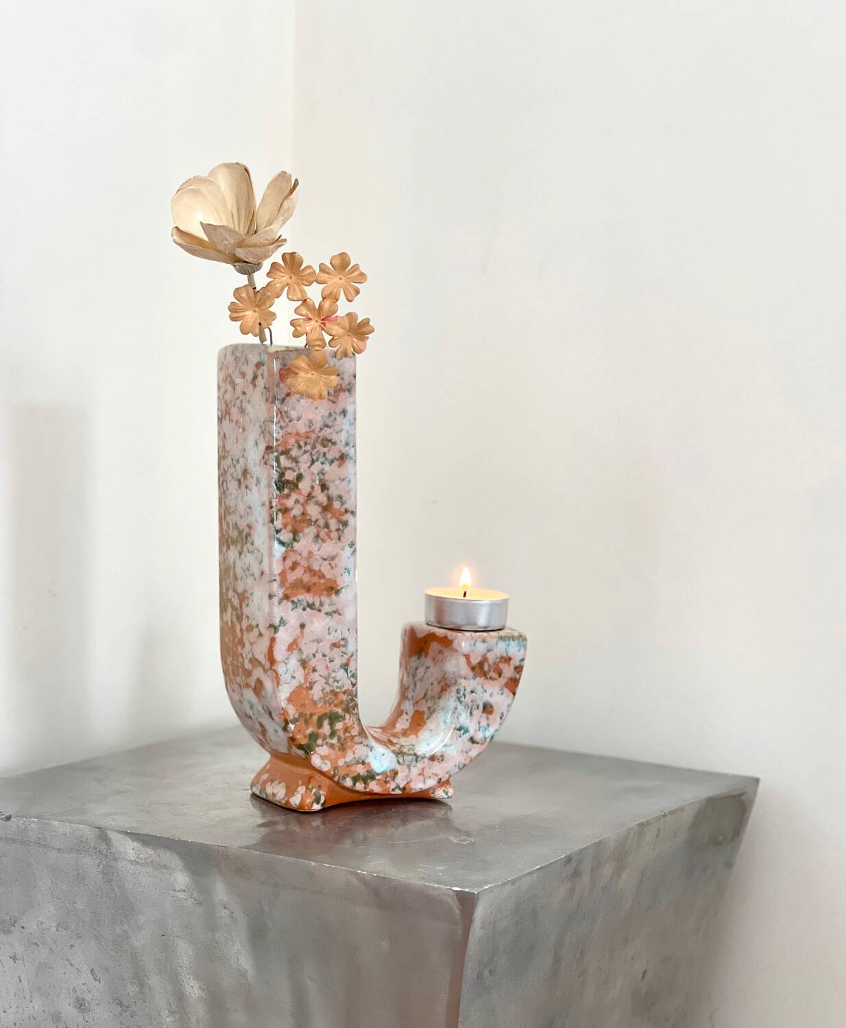 Vase porte bougie 1980/90’s.