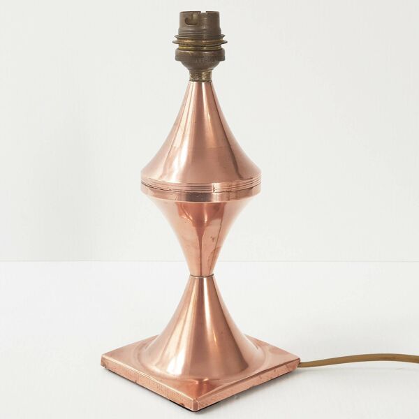 Lampe de table diabolo 1950 vintage en cuivre massif 50s 1950s annees 50