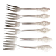 Set of 6 Gebrüder Hepp Cake Forks | Silver Plated
